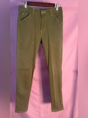 Levi jeans olive green skinny jeans 721 highrise skinny size 28